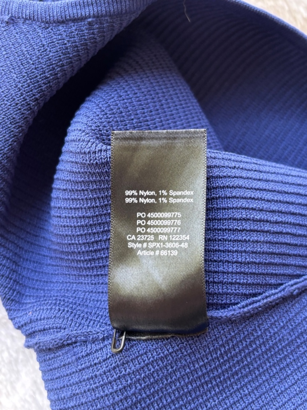 Babaton Navy Ribbed Square-Neck Tank - Picture 8 of 12